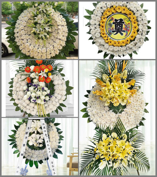 湖南永州祁阳县大忠桥镇枫树坪村花圈速递